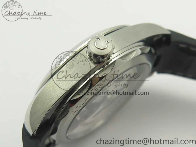 0317 Aqua Terra 150M Master Chronometers VSF 1:1 Best Edition Black Dial SS Hand on Black Rubber Strap A8900 Super Clone Unisex 8005